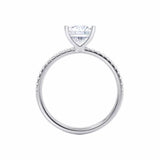 MACY - Princess Lab Diamond 950 Platinum Petite Solitaire