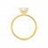 MACY - Princess Lab Diamond 18k Yellow Gold Petite Solitaire