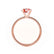 MACY - Elongated Cushion Champagne True Sapphire 18k Rose Gold Petite Pavé Shoulder Set Ring