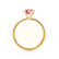 MACY - Elongated Cushion Champagne True Sapphire 18k Yellow Gold Petite Pavé Shoulder Set Ring