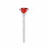 MACY - Round Ruby 950 Platinum Petite Pavé Shoulder Set Ring