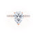 MACY - Pear Lab Diamond 18k Rose Gold Petite Solitaire