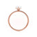 MACY - Pear Lab Diamond 18k Rose Gold Petite Solitaire