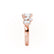 OCTAVIA - Lab Diamond Cluster Statement Eternity 18k Rose Gold Eternity Lily Arkwright