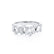 OCTAVIA - Lab Diamond Cluster Statement Eternity 18k White Gold Eternity Lily Arkwright