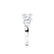 OCTAVIA - Lab Diamond Cluster Statement Eternity 18k White Gold Eternity Lily Arkwright