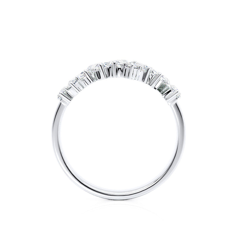 OCTAVIA - Lab Diamond Cluster Statement Eternity 18k White Gold – Lily ...