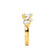OCTAVIA - Lab Diamond Cluster Statement Eternity 18k Yellow Gold Eternity Lily Arkwright