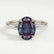 PARIS - Oval Alexandrite & Diamond 950 Platinum Petite Hidden Halo