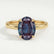 PARIS - Oval Alexandrite & Diamond 18k Yellow Gold Petite Hidden Halo