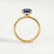 PARIS - Oval Alexandrite & Diamond 18k Yellow Gold Petite Hidden Halo