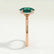 PARIS - Oval Emerald & Diamond 18k Rose Gold Petite Hidden Halo