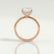 PARIS - Asscher Lab Diamond 18k Rose Gold Petite Hidden Halo
