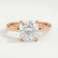PARIS - Cushion Lab Diamond 18k Rose Gold Hidden Halo