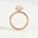 PARIS - Cushion Lab Diamond 18k Rose Gold Hidden Halo