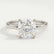 PARIS - Cushion Lab Diamond 18k White Gold Hidden Halo