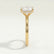PARIS - Cushion Lab Diamond 18k Yellow Gold Hidden Halo
