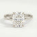 Paris elongated cushion lab diamond hidden halo 18k white gold platinum engagement ring