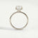 Paris elongated cushion lab diamond hidden halo 18k white gold platinum engagement ring