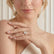 Paris elongated cushion lab diamond hidden halo 18k white gold platinum engagement ring