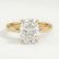 Paris elongated cushion lab diamond hidden halo 18k yellow gold engagement ring