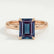 PARIS - Emerald Alexandrite & Diamond 18k Rose Gold Petite Hidden Halo