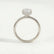 Paris emerald lab diamond hidden halo 18k white gold platinum engagement ring