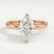 PARIS - Marquise Lab Diamond 18K Rose Gold Micro Pavé Hidden Halo