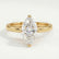 PARIS - Marquise Lab Diamond 18K Yellow Gold Micro Pavé Hidden Halo