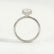 Paris oval lab diamond hidden halo 18k white gold platinum engagement ring