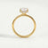 Paris oval lab diamond hidden halo 18k yellow gold engagement ring