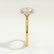 Paris oval lab diamond hidden halo 18k yellow gold engagement ring