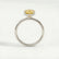PARIS - Oval Yellow Lab Diamond 18k White Gold Hidden Halo