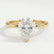 PARIS - Pear Lab Diamond 18k Yellow Gold Hidden Halo