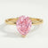 PARIS - Pear Pink Lab Diamond 18k Yellow Gold Hidden Halo
