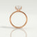 PARIS - Princess Lab Diamond 18k Rose Gold Petite Hidden Halo