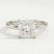 PARIS - Princess Lab Diamond 950 Platinum Petite Hidden Halo