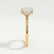 PARIS - Princess Lab Diamond 18k Yellow Gold Petite Hidden Halo