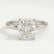 Paris radiant lab diamond hidden halo 18k white gold platinum engagement ring