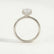 Paris radiant lab diamond hidden halo 18k white gold platinum engagement ring