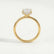 Paris radiant lab diamond hidden halo 18k yellow gold engagement ring
