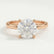 PARIS - Round Lab Diamond 18k Rose Gold Hidden Halo