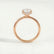 PARIS - Round Lab Diamond 18k Rose Gold Hidden Halo