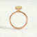 PARIS - Round Yellow Lab Diamond 18k Rose Gold Hidden Halo Ring