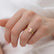 PARIS - Princess Champagne Sapphire & Diamond 18k Yellow Gold Petite Hidden Halo
