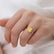 PARIS - Princess Yellow Sapphire & Diamond 18k Rose Gold Petite Hidden Halo