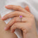 PARIS - Oval Pink Sapphire & Diamond 950 Platinum Petite Hidden Halo