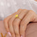 PARIS - Radiant Yellow Sapphire & Diamond 18k Yellow Gold Petite Hidden Halo