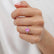 PARIS - Radiant Pink Sapphire & Diamond 950 Platinum Petite Hidden Halo