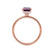 PARIS - Emerald Alexandrite & Diamond 18k Rose Gold Petite Hidden Halo